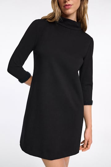 Dorothee Schumacher Shift dress in Punto Milano pure black