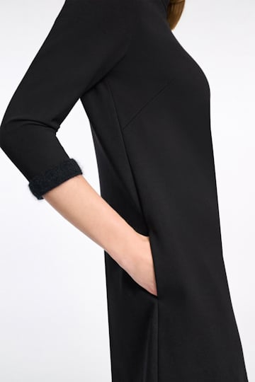 Dorothee Schumacher Shift dress in Punto Milano pure black