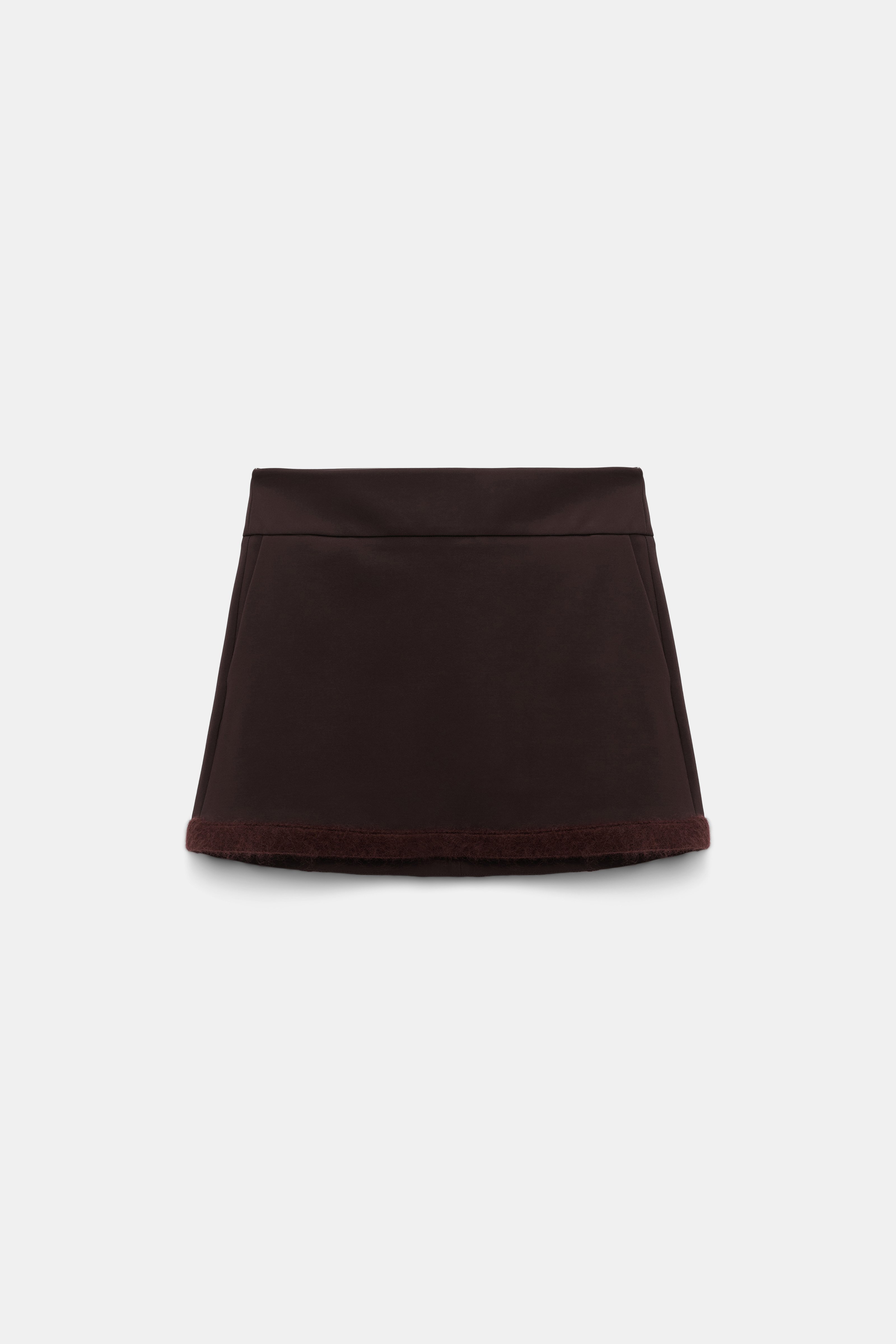 Dorothee Schumacher Miniskirt in Punto Milano dark chocolate