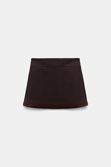 Dorothee Schumacher Minirock aus Punto Milano dark chocolate
