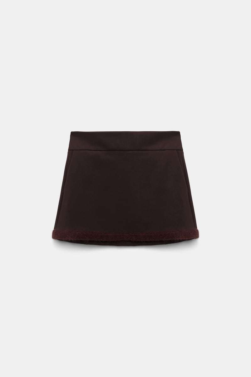 Dorothee Schumacher Miniskirt In Punto Milano In Brown