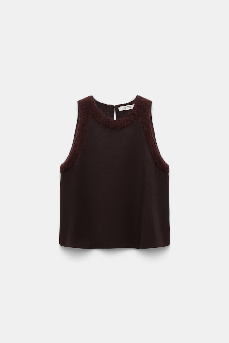 Dorothee Schumacher Shell in Punto Milano dark chocolate