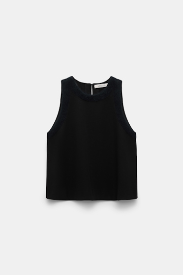 Dorothee Schumacher Top aus Punto Milano pure black