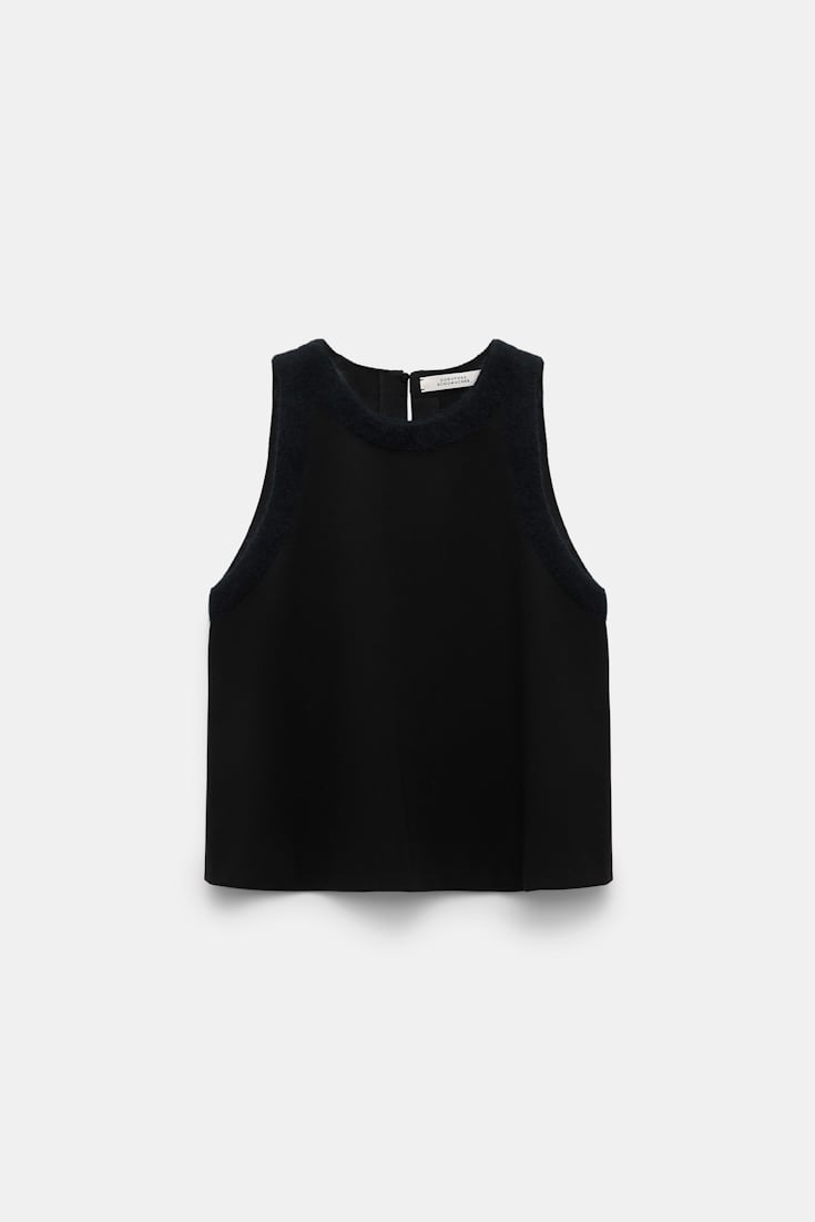 Dorothee Schumacher Top aus Punto Milano pure black
