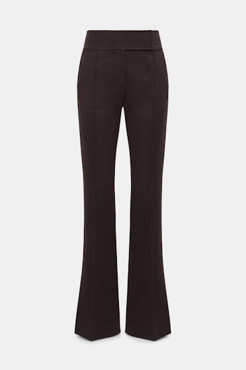 Dorothee Schumacher Bootcut Hose aus Punto Milano dark chocolate