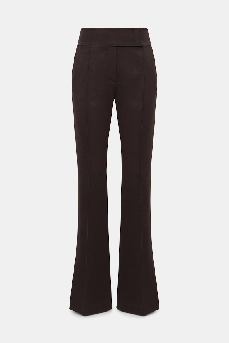 Dorothee Schumacher Bootcut Pants In Punto Milano In Brown