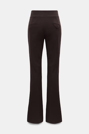 Dorothee Schumacher Bootcut Hose aus Punto Milano dark chocolate