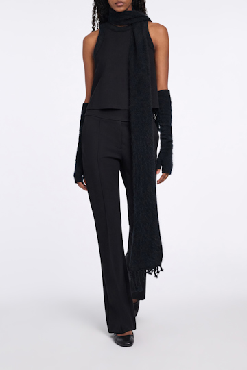 Dorothee Schumacher Bootcut Hose aus Punto Milano pure black