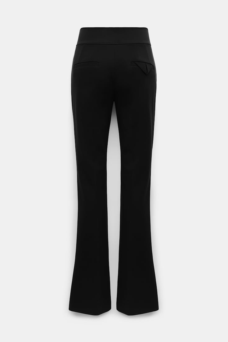 Dorothee Schumacher Bootcut Hose aus Punto Milano pure black