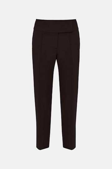 Dorothee Schumacher Zigarettenhose aus Punto Milano dark chocolate