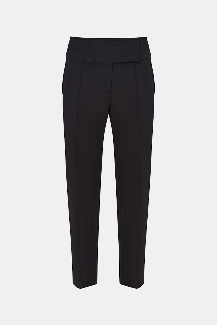 Dorothee Schumacher Zigarettenhose aus Punto Milano pure black