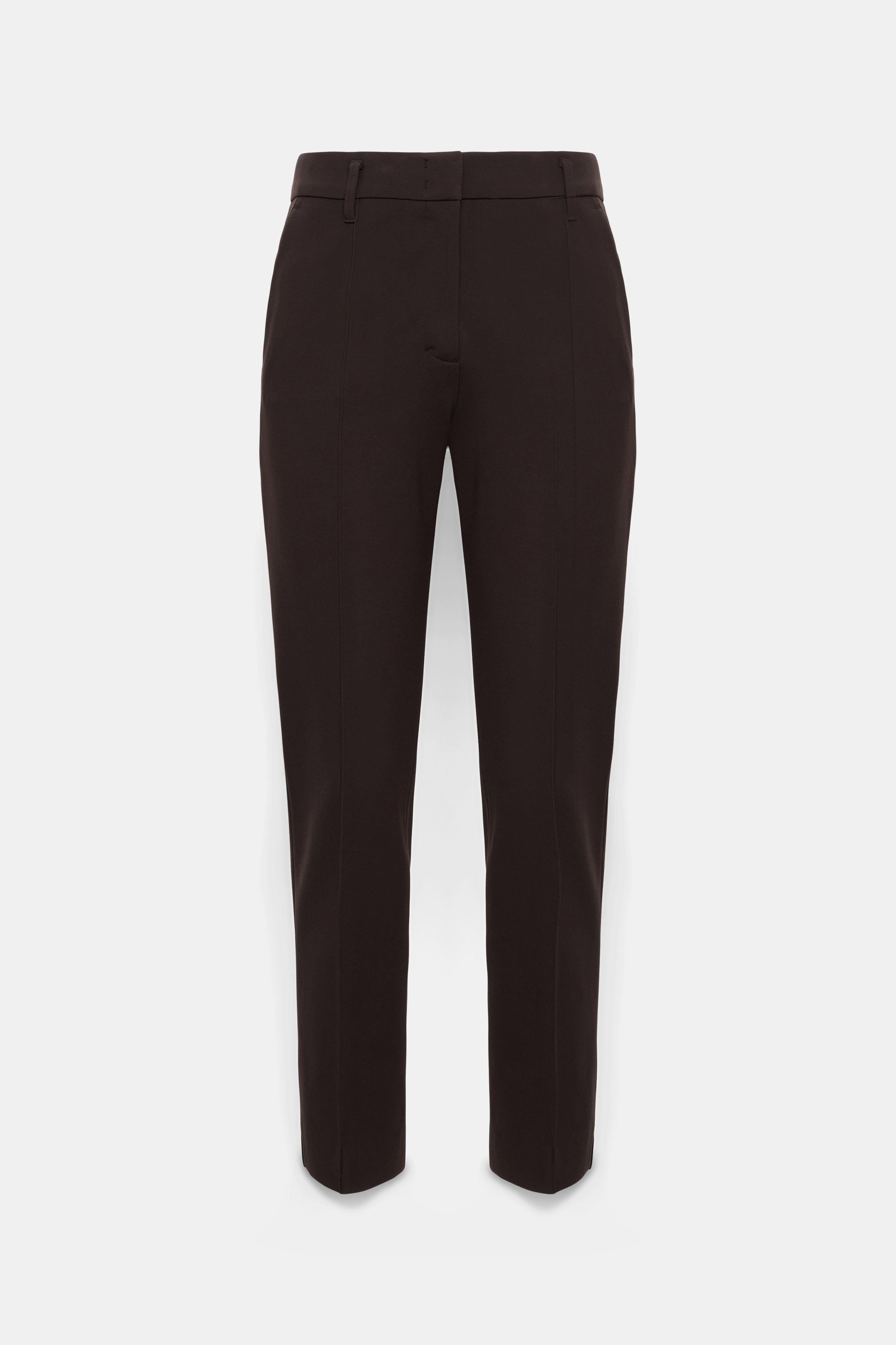 Dorothee Schumacher Cigarette pants in Punto Milano dark chocolate
