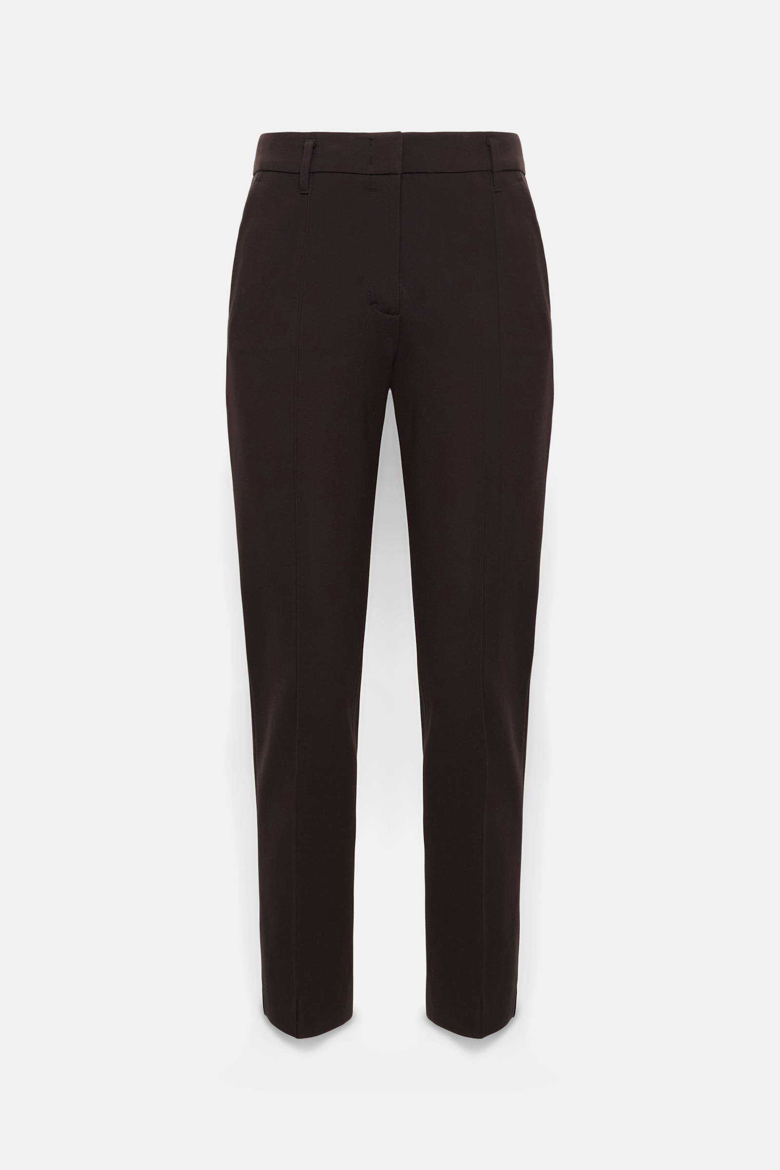 Dorothee Schumacher Cigarette pants in Punto Milano dark chocolate