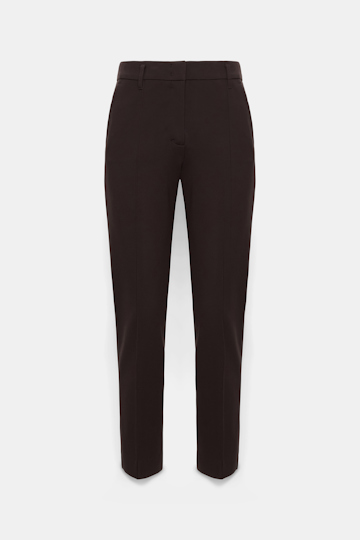 Dorothee Schumacher Zigarettenhose aus Punto Milano dark chocolate