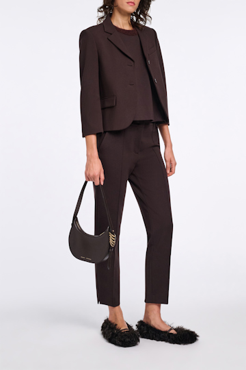 Dorothee Schumacher Miniblazer aus Punto Milano dark chocolate