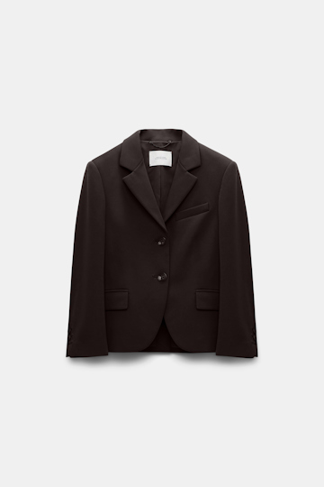 Dorothee Schumacher Miniblazer aus Punto Milano dark chocolate