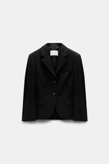 Dorothee Schumacher Mini-Blazer aus Punto Milano pure black