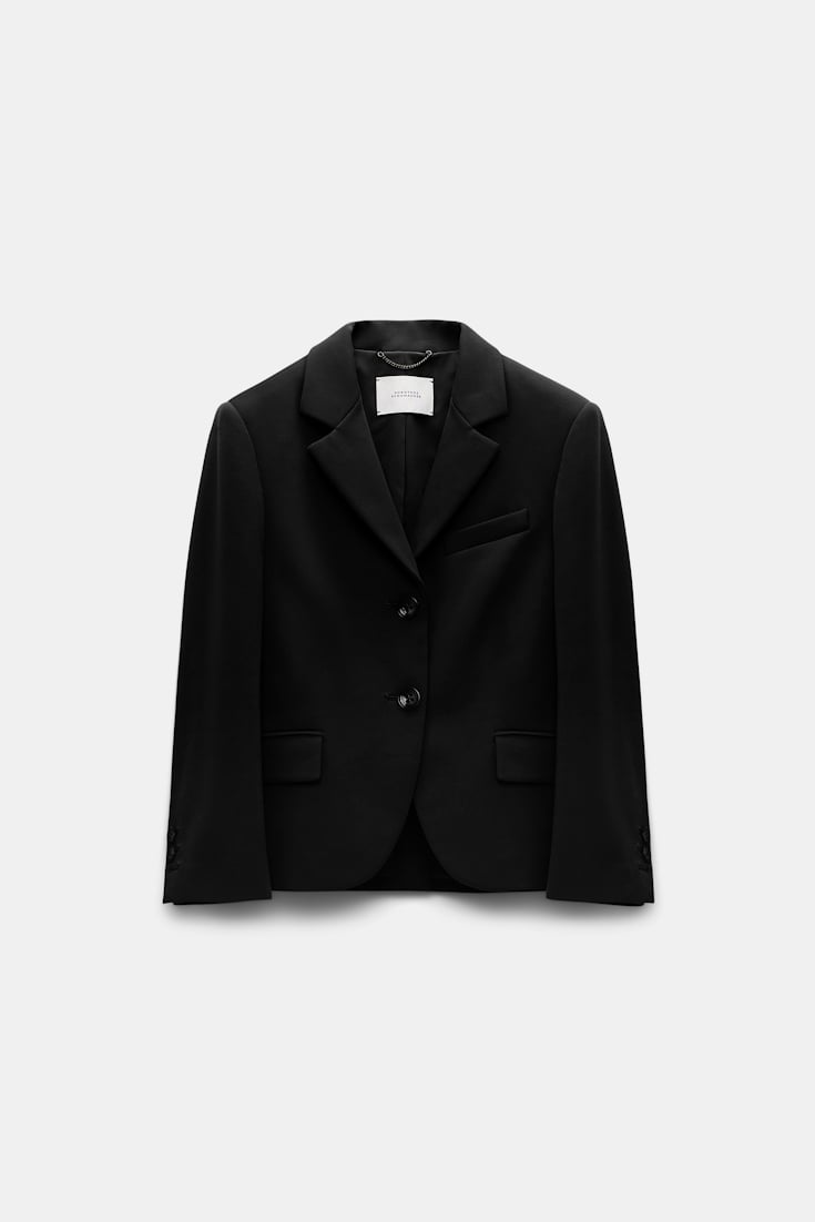 Dorothee Schumacher Mini-Blazer aus Punto Milano pure black