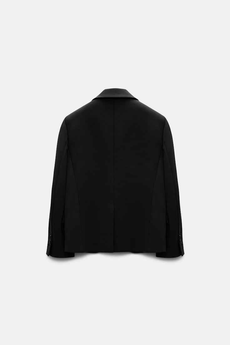 Dorothee Schumacher Mini-Blazer aus Punto Milano pure black
