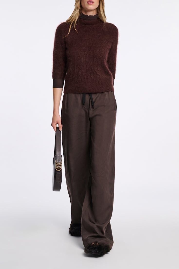 Dorothee Schumacher Hose aus Nylon dark chocolate
