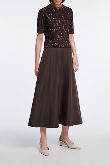 Dorothee Schumacher Rock aus Nylon dark chocolate