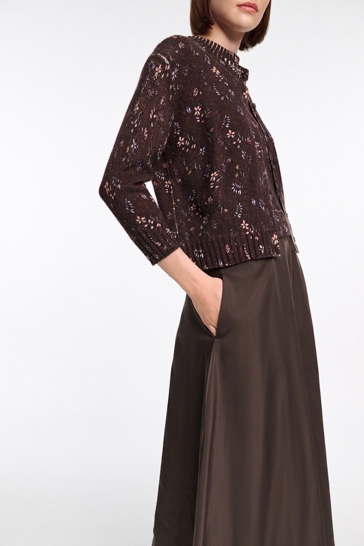 Dorothee Schumacher Rock aus Nylon dark chocolate