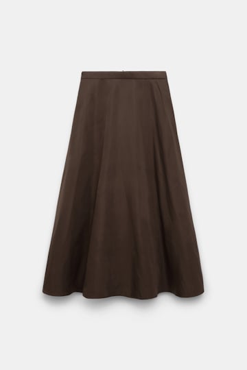 Dorothee Schumacher Rock aus Nylon dark chocolate