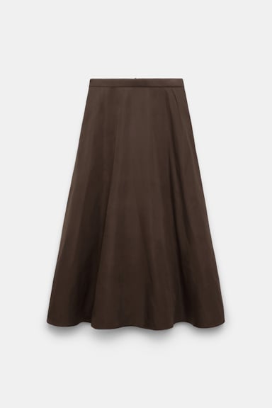 Dorothee Schumacher Rock aus Nylon dark chocolate