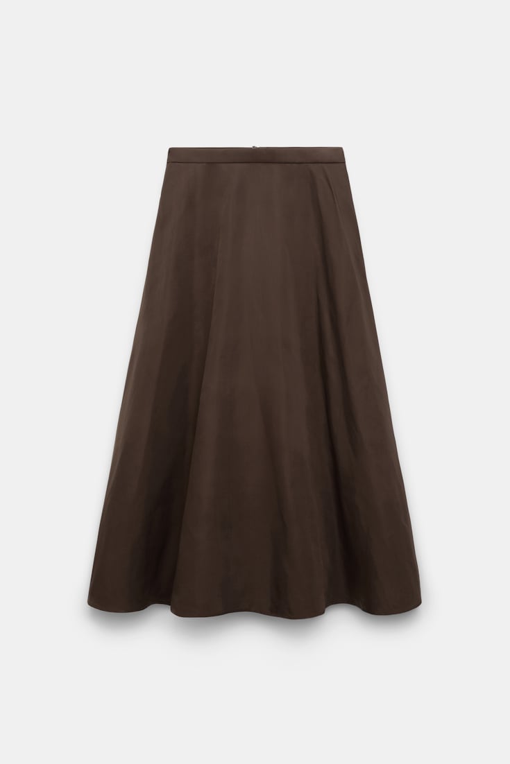 Dorothee Schumacher Rock aus Nylon dark chocolate