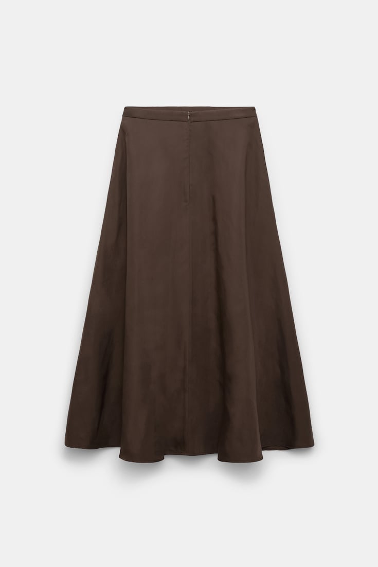 Dorothee Schumacher Rock aus Nylon dark chocolate