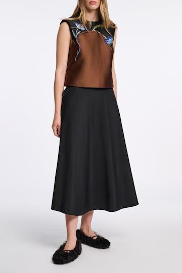 Dorothee Schumacher Rock aus Nylon pure black