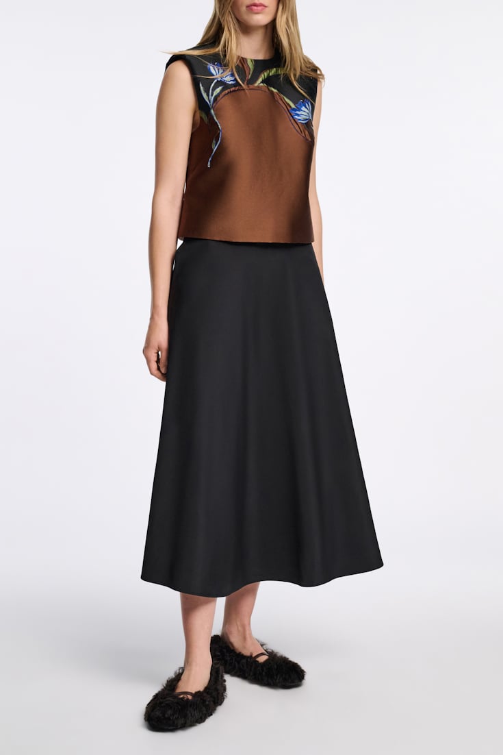 Dorothee Schumacher Rock aus Nylon pure black