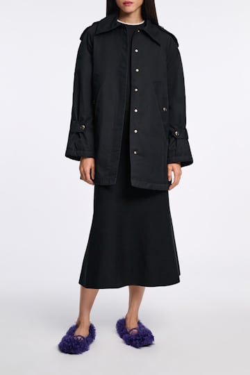 Dorothee Schumacher Kurzmantel aus Cotton pure black