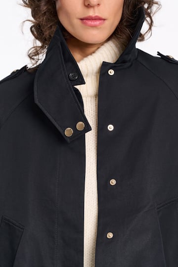 Dorothee Schumacher Short cotton coat pure black