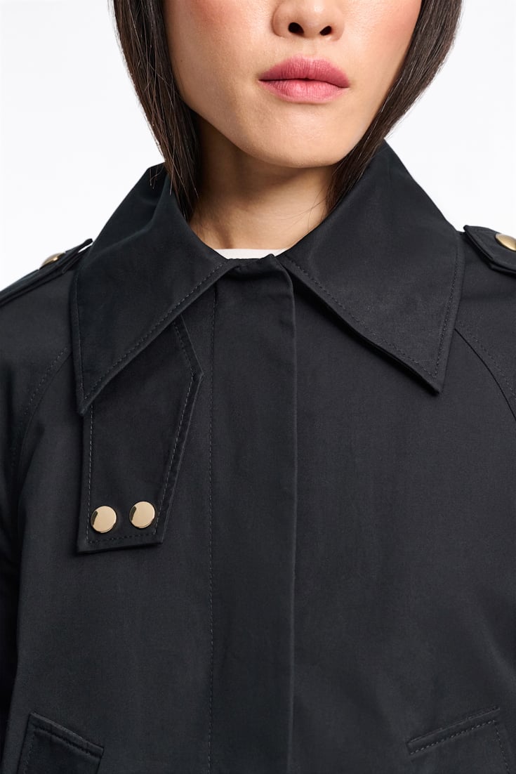 Dorothee Schumacher Kurzmantel aus Cotton pure black