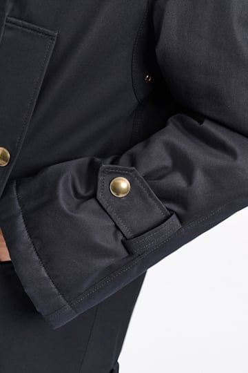 Dorothee Schumacher Short cotton coat pure black