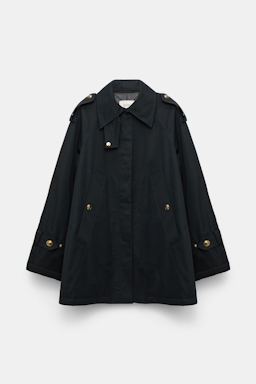 Dorothee Schumacher Kurzmantel aus Cotton pure black