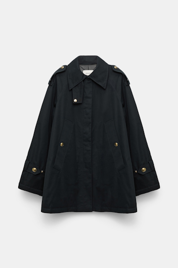 Dorothee Schumacher Kurzmantel aus Cotton pure black