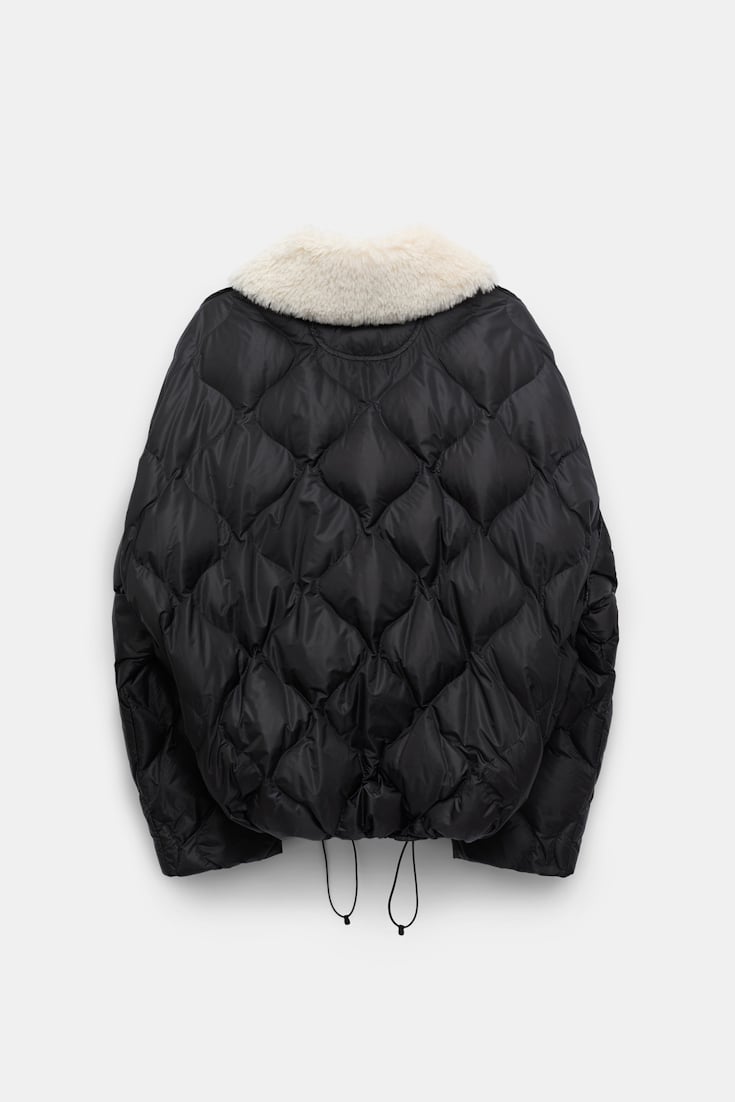 Dorothee Schumacher Daunenjacke mit Teddykragen pure black