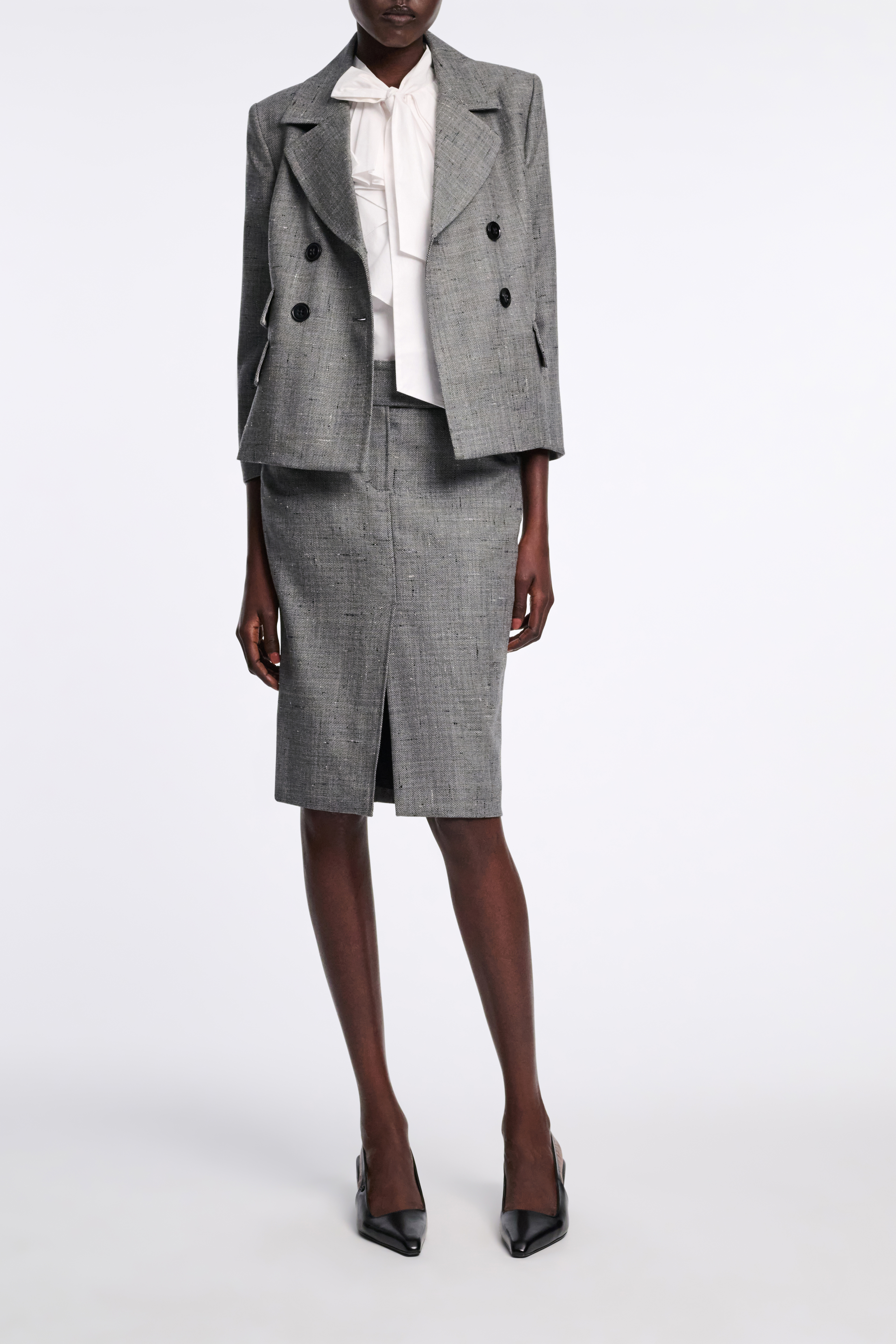 Dorothee Schumacher Stretch poplin sleeveless blouse with draped