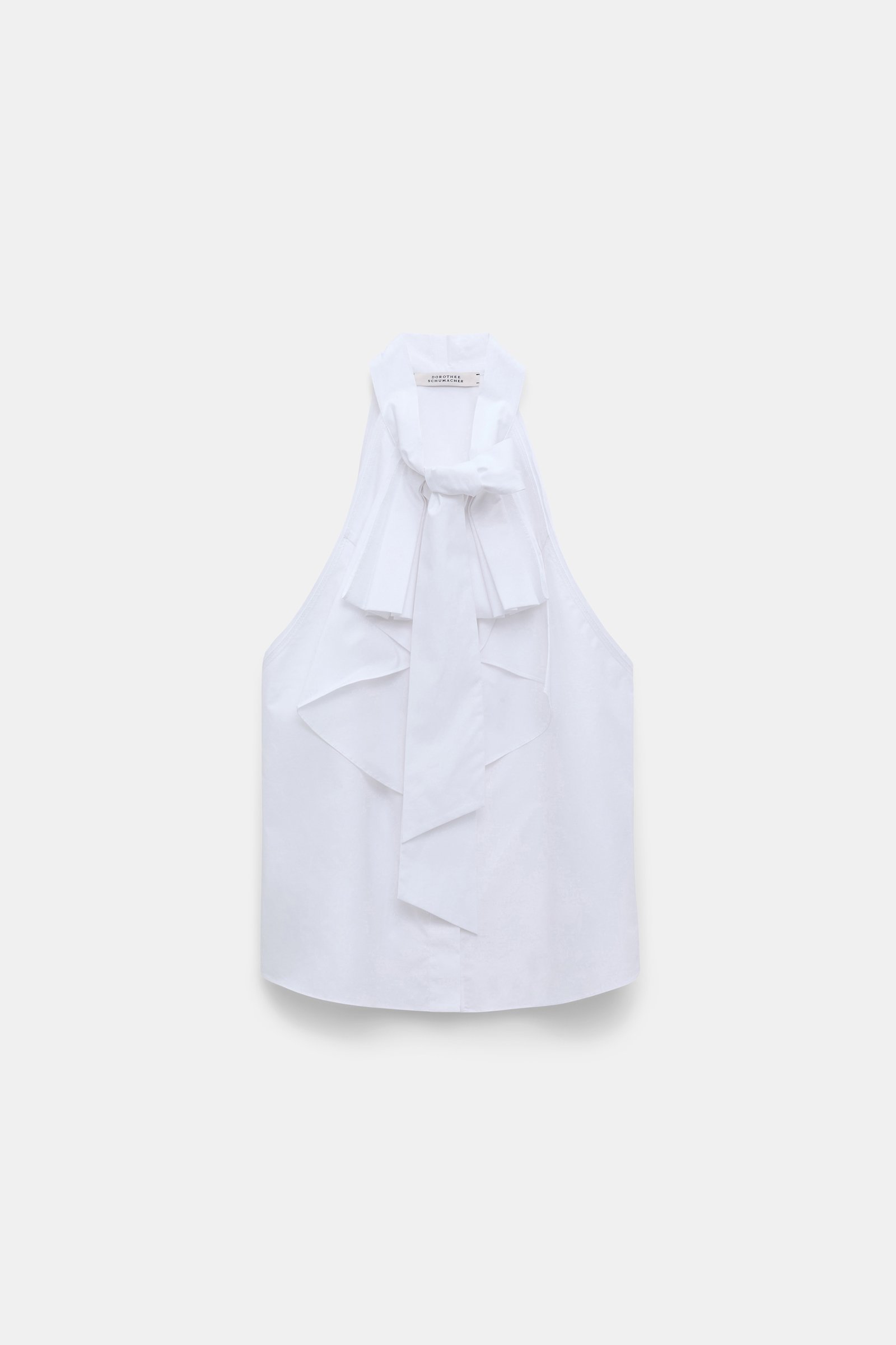 Dorothee Schumacher Ärmellose Bluse mit Schleifen-Element pure white