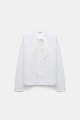 Dorothee Schumacher Bluse mit Schleifen-Element pure white