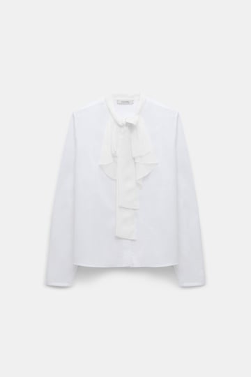 Dorothee Schumacher Bluse mit Schleifen-Element pure white