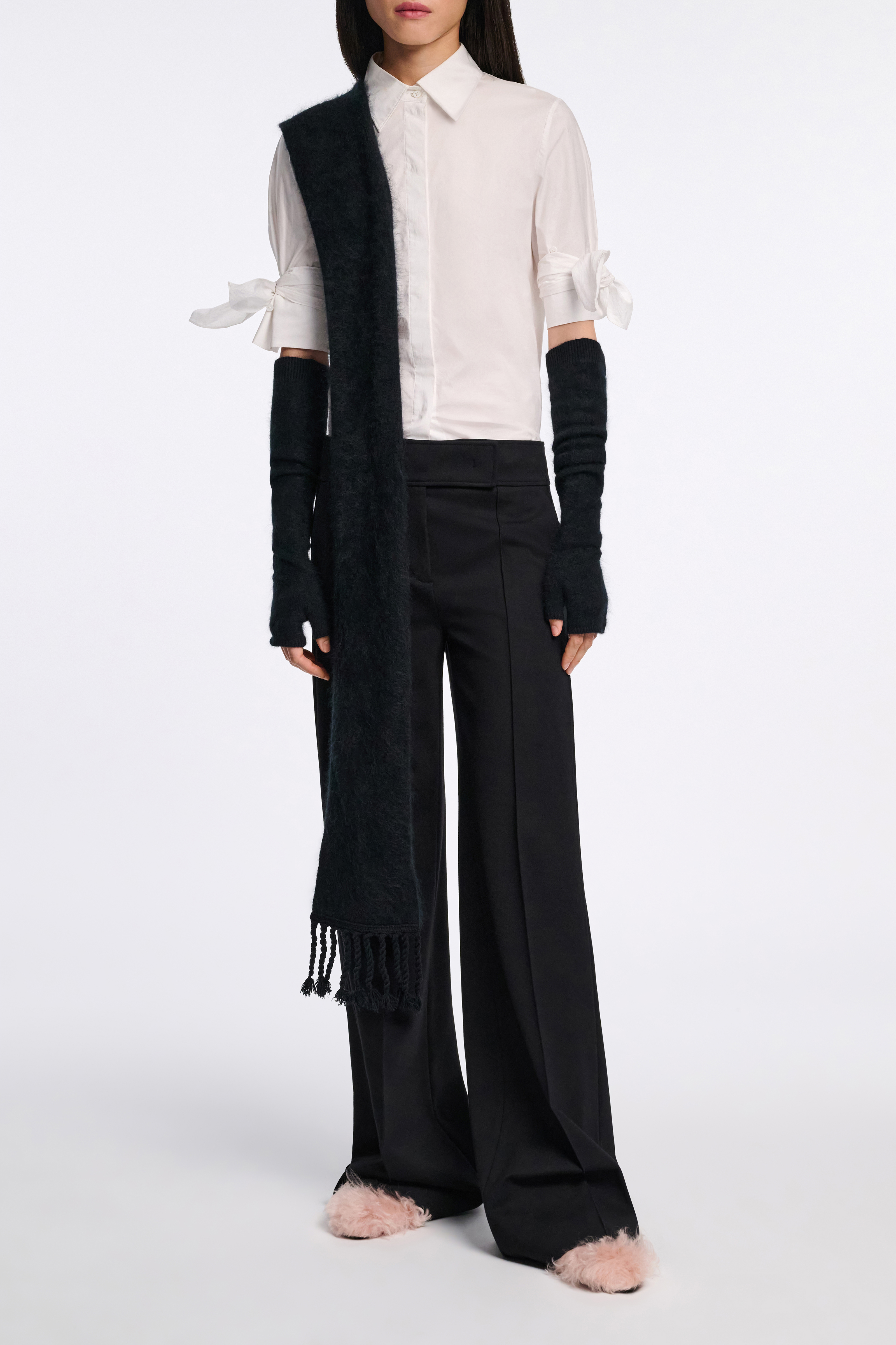 Dorothee Schumacher Stretch poplin tie-sleeve