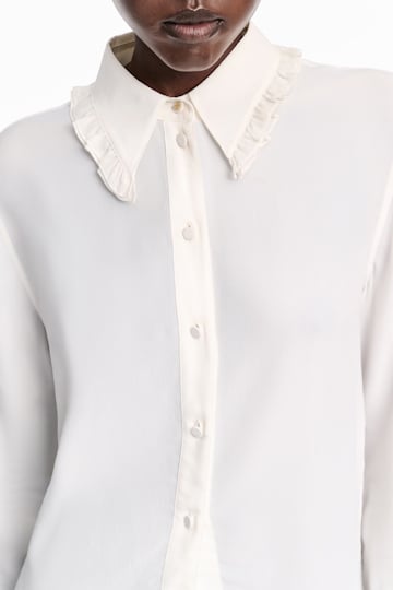 Dorothee Schumacher Bluse mit Rüschendetails camellia white