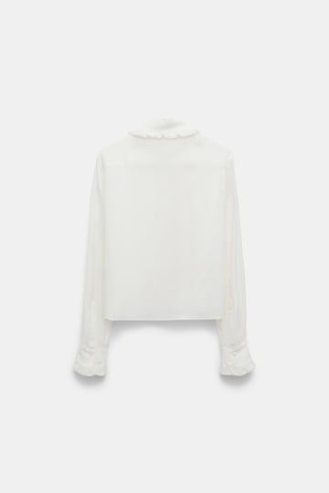 Dorothee Schumacher Bluse mit Rüschendetails camellia white