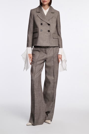 Dorothee Schumacher Silk-viscose crêpe de Chine tie-sleeve blouse camellia white