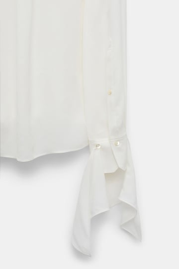 Dorothee Schumacher Bluse mit abnehmbarem Binde-Element camellia white
