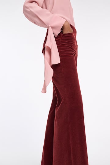 Dorothee Schumacher Bluse mit abnehmbarem Binde-Element tan