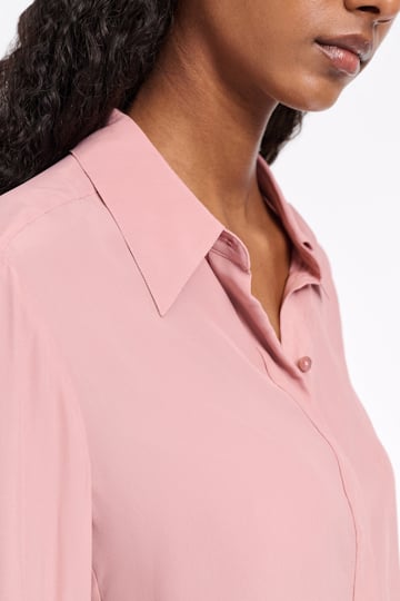 Dorothee Schumacher Bluse mit abnehmbarem Binde-Element tan